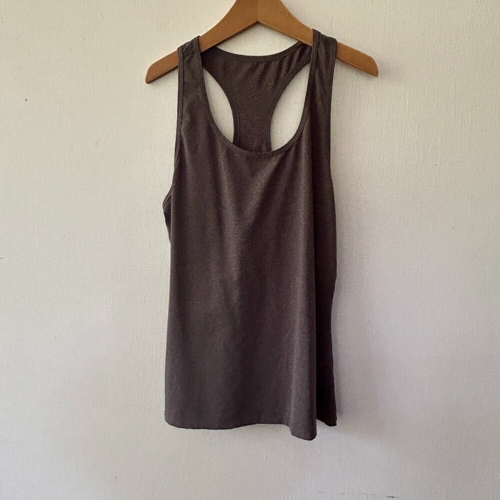 Telaleo Athletic Tank Womens Medium Gray Racerback Activewear Top